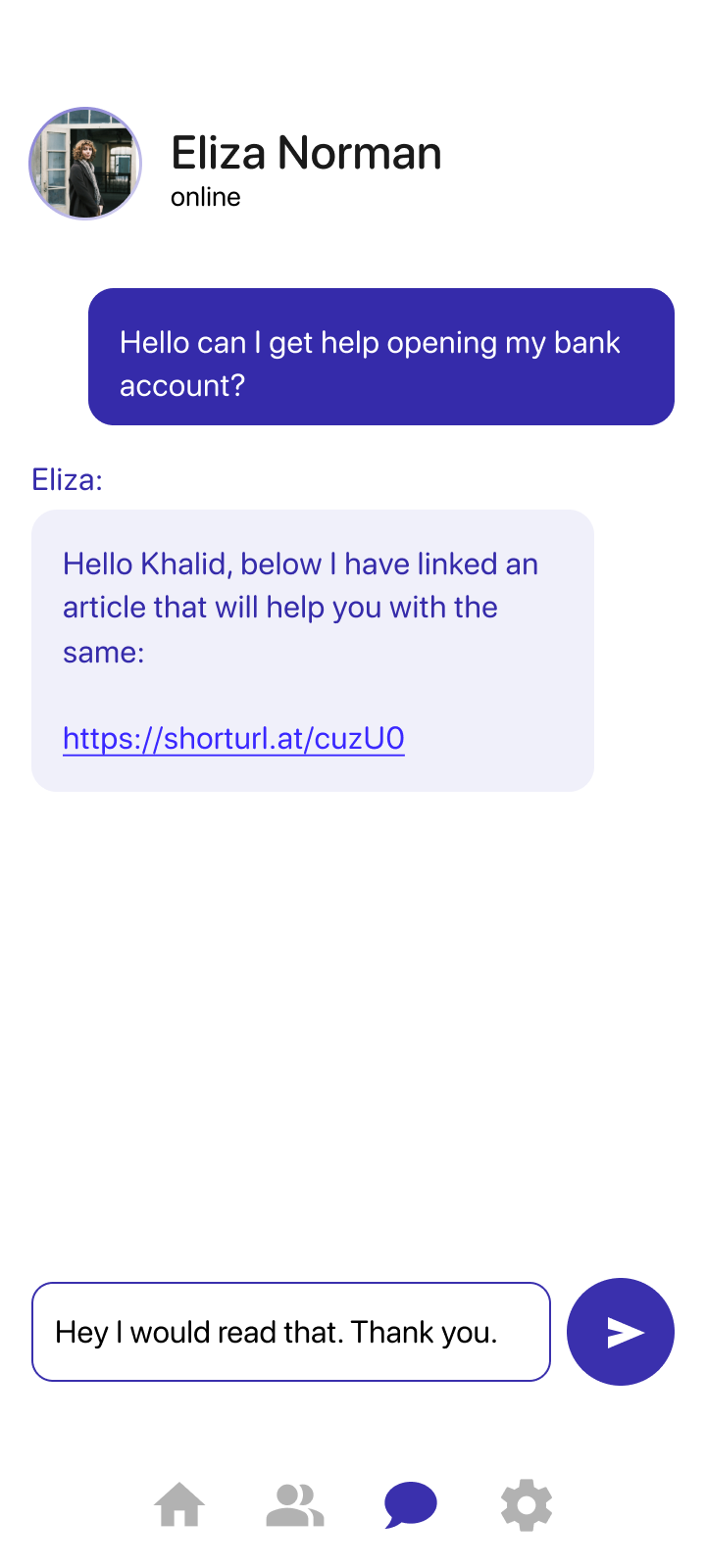 Volunteer responds with a helpful resource