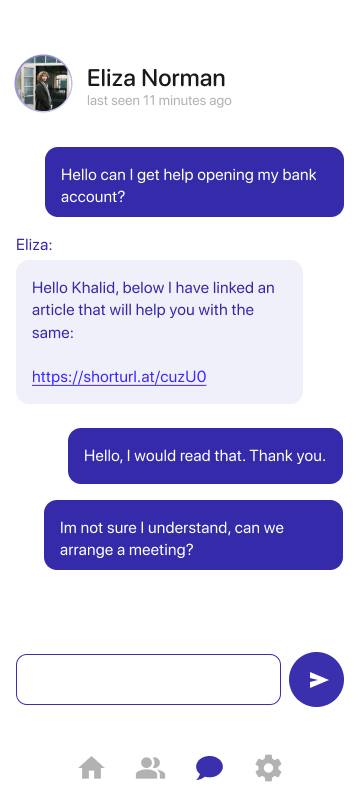 User asks to arrange a meeting